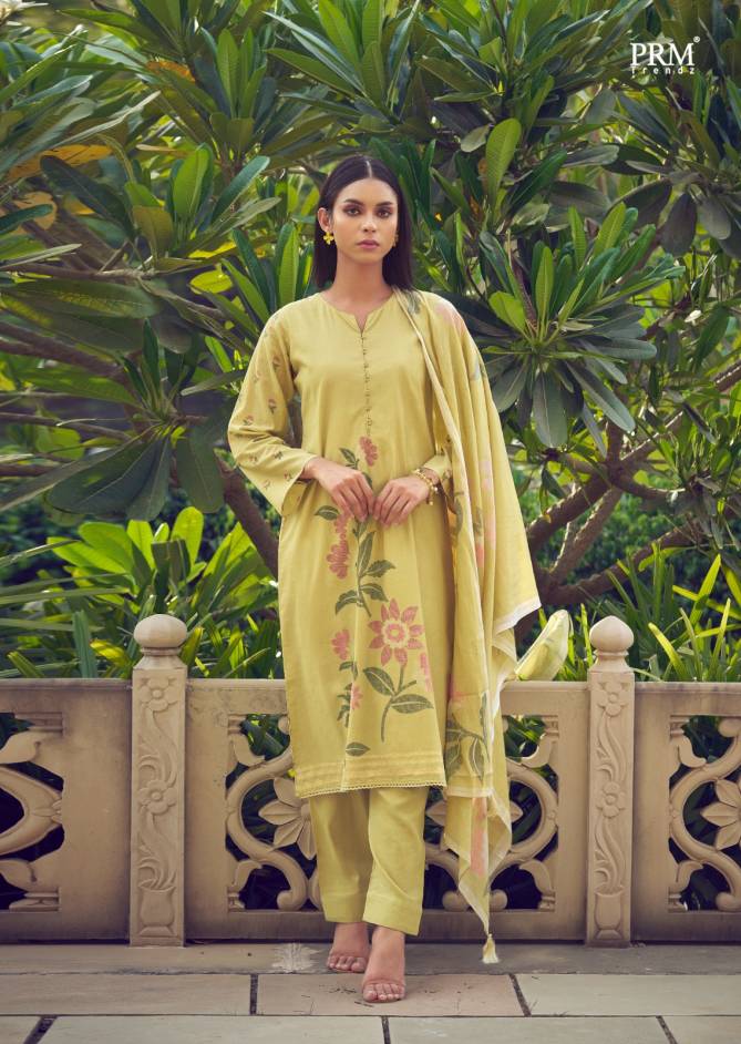 The Elnaz Collection By Prm Fancy Work Lawn Cotton Dress Material Wholesale Market In Surat